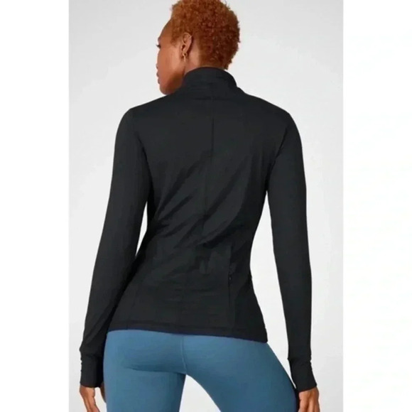 🍁 Fabletics black Phoenix Long-Sleeve Top Large - Picture 2 of 13